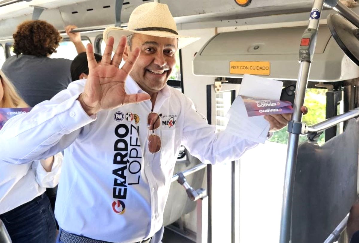 Gerardo López en campaña