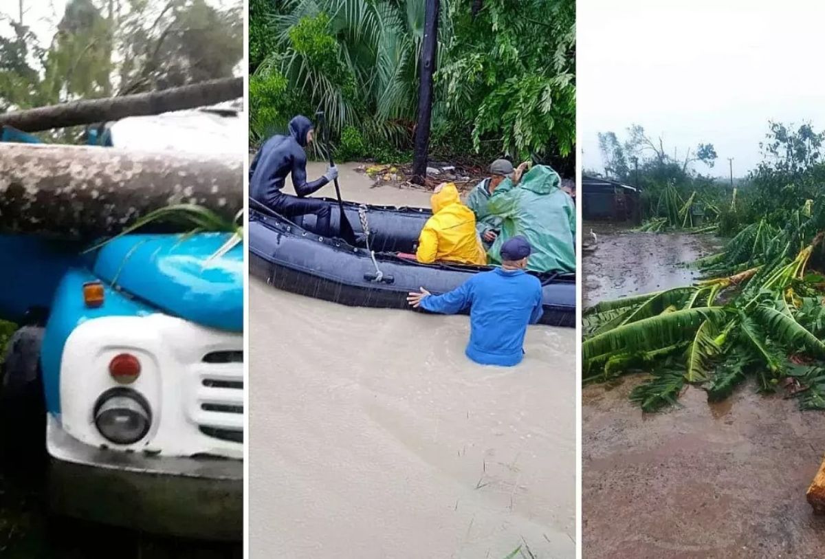 Auxilian a cubanos por tormenta tropical Óscar