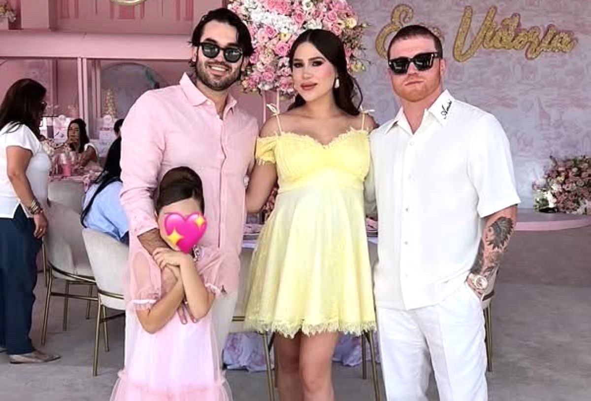 Saúl el "Canelo" Álvarez en baby shower