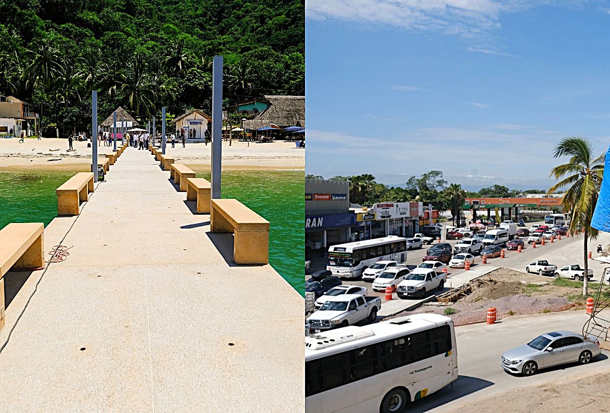 Muelle Las Ánimas y nodo vial Las Juntas