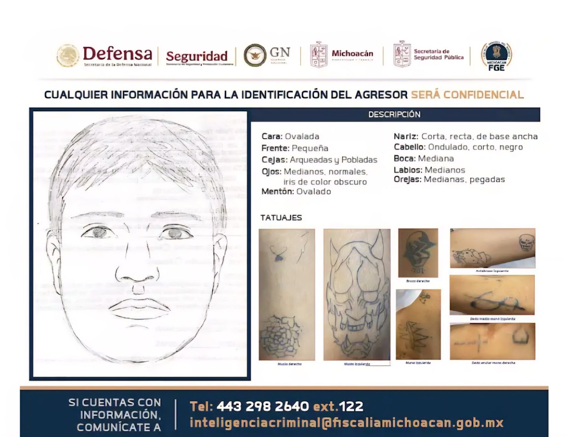 Ficha del homicida de Carlos Manzo, alcalde de Uruapan, Michoacán