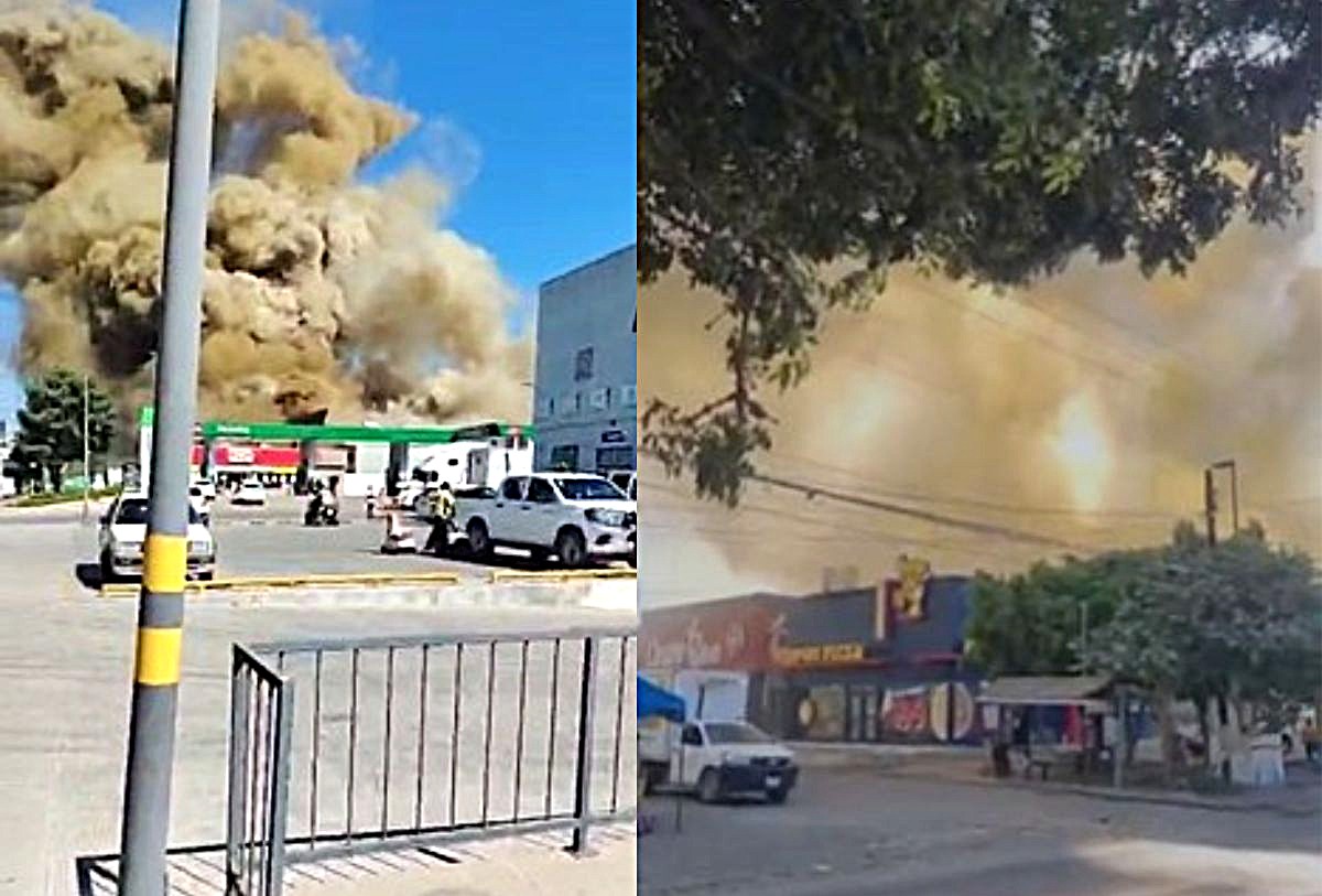 Incendio en Bodega Aurrerá de Ixtapa en Puerto Vallarta