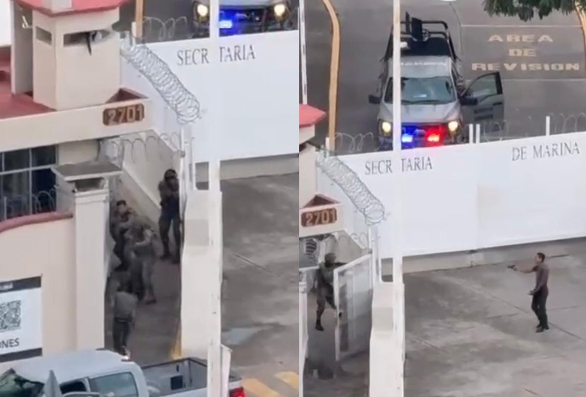 fotos de tiroteo entre un joven y la marina