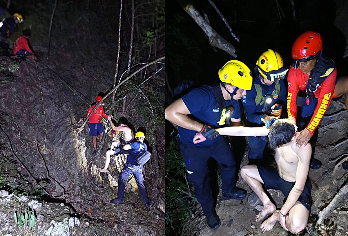 Rescate de personas en el Río Palo María en Puerto Vallarta