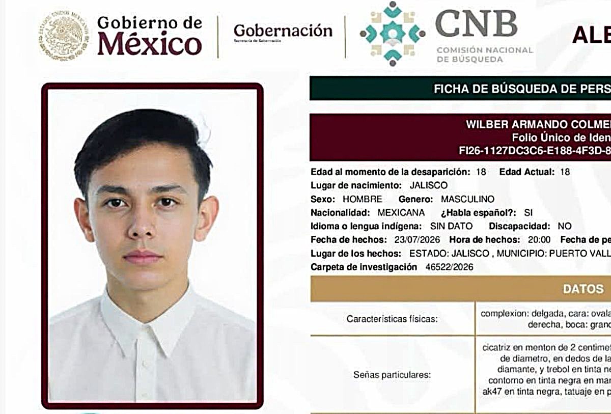 Ficha de búsqueda de Wilber Armando Colmenares Márquez