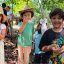 iguanas liberadas por niños en el Estero El Salado