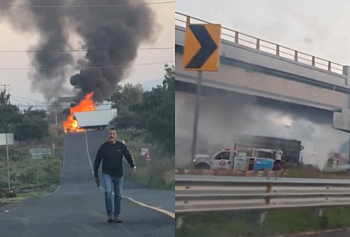 Narcobloqueos carreteros en Michoacán
