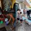 Juan Calderón del PAN Vallarta entregando agua potable