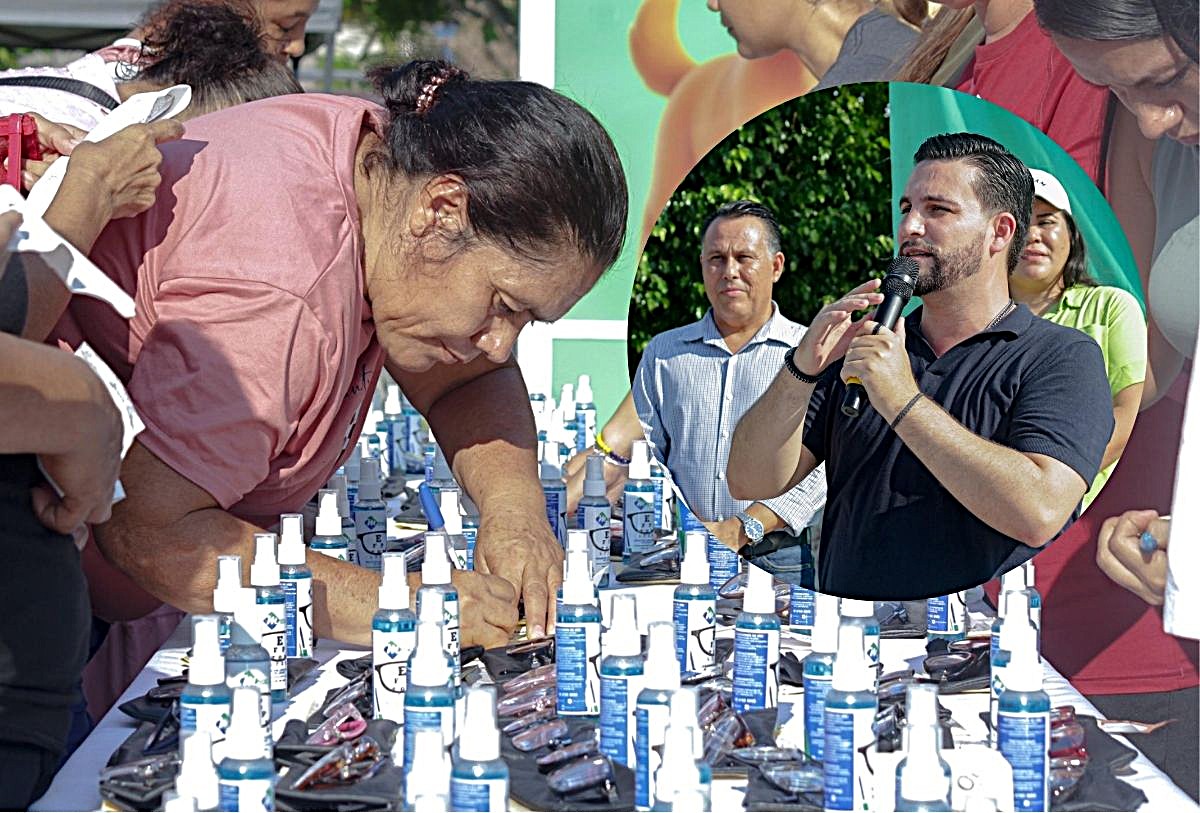 Munguía entrega lentes gratuitos