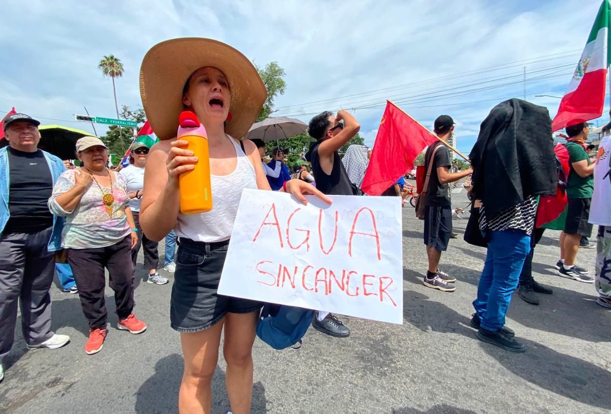 Protesta por el agua potable en Guadalajara