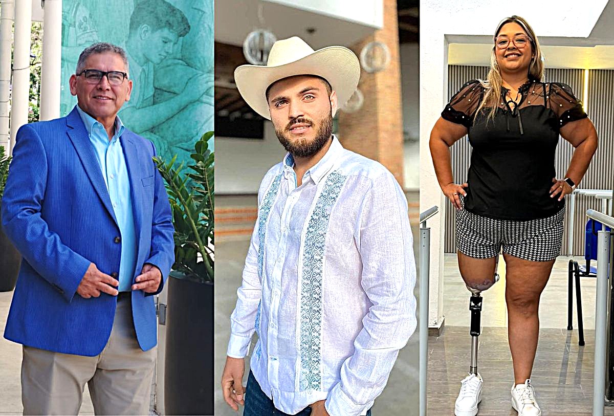 Juan Solís, Juan Calderón e Iris Torres del PAN Vallarta