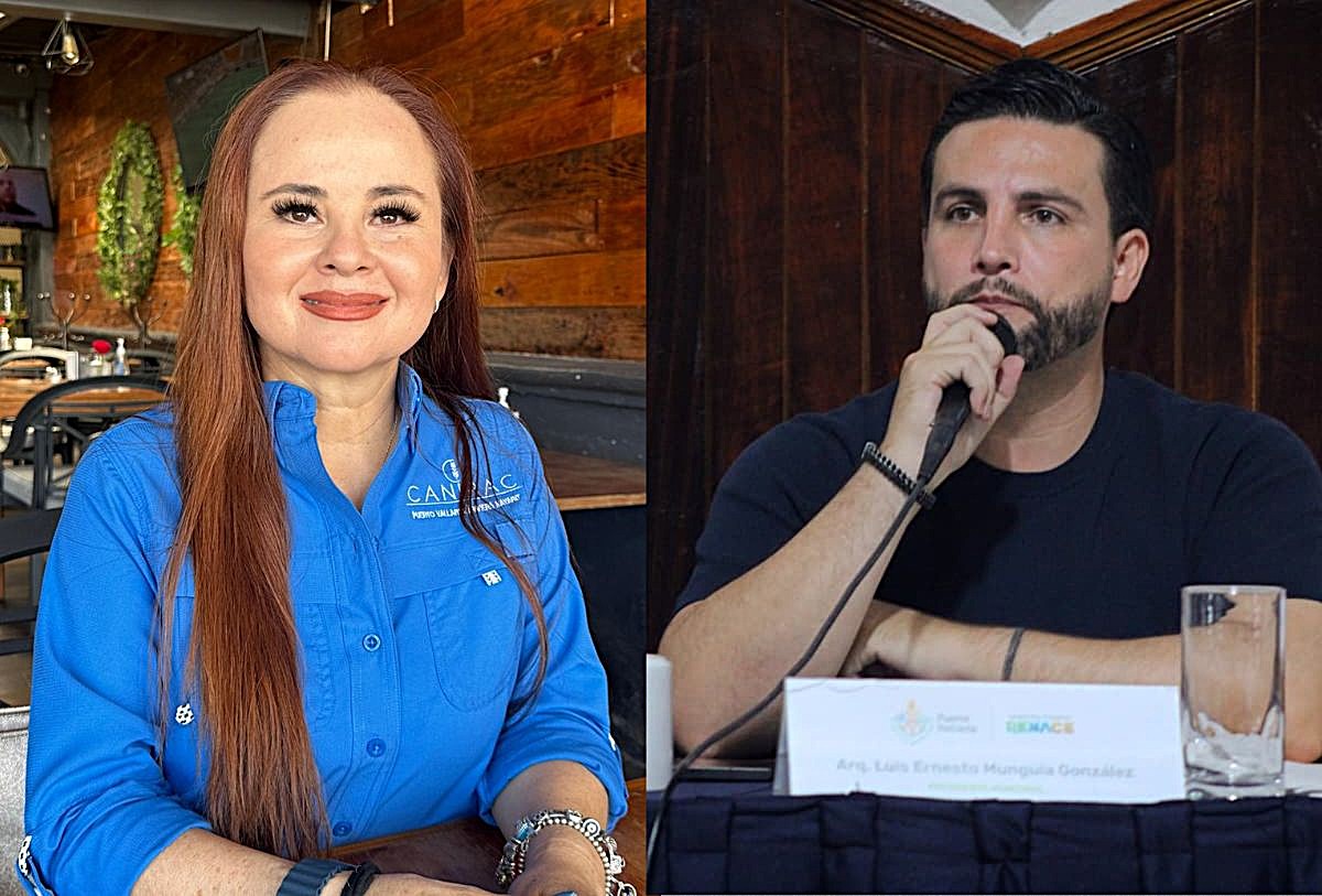 Martha Parra de Canirac y Luis Munguía, alcalde de Vallarta