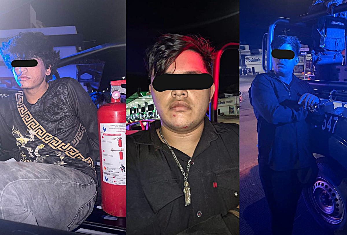 Jóvenes detenidos en Puerto Vallarta