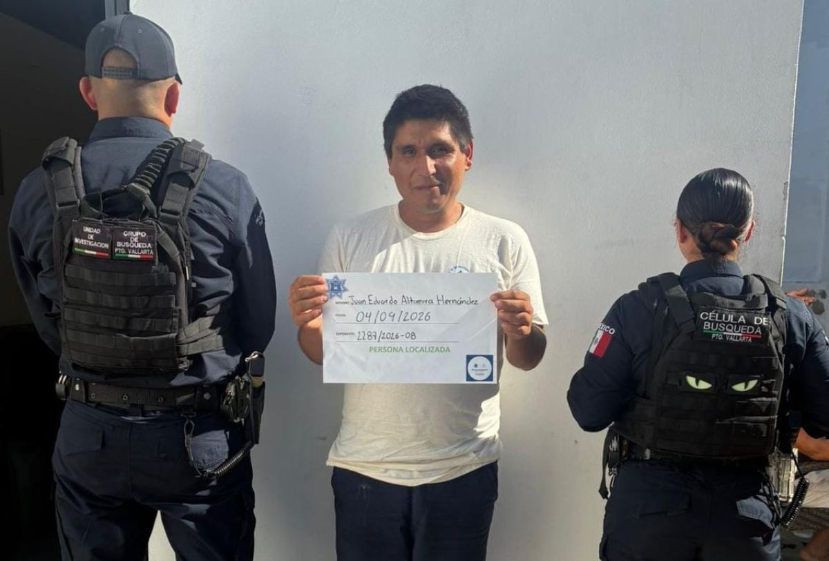 Persona desaparecida localizada en Puerto Vallarta