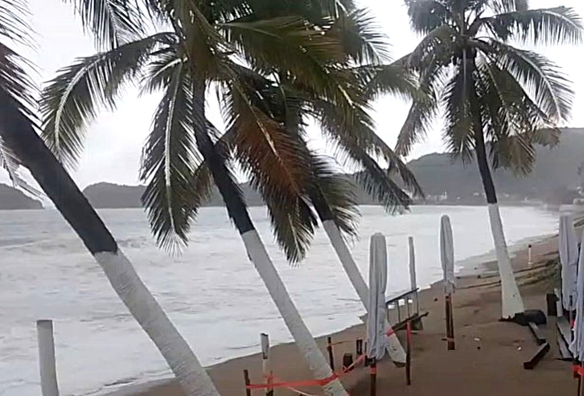 Marejadas y alto oleaje en costas de Jalisco