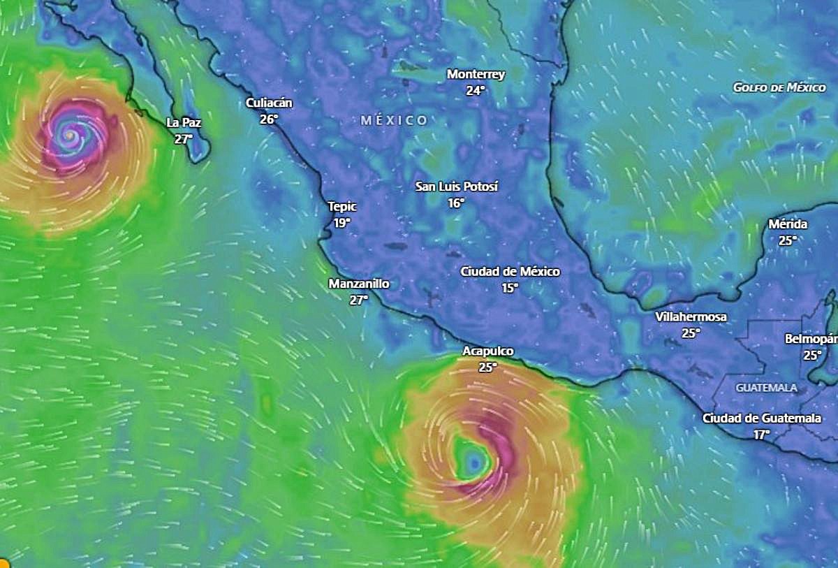 Tormenta tropical "Rachel" y "Polo", septiembre 2026