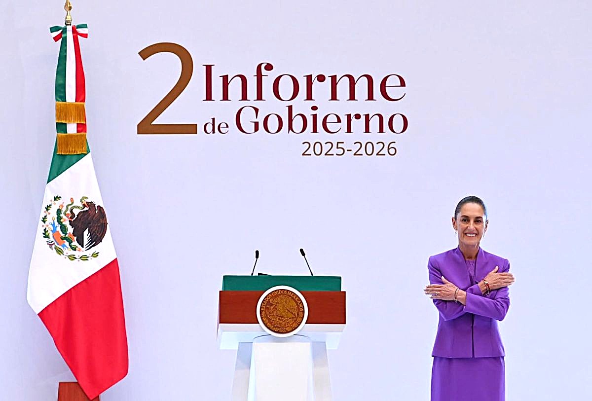 Claudia Sheinbaum Pardo en su segundo informe
