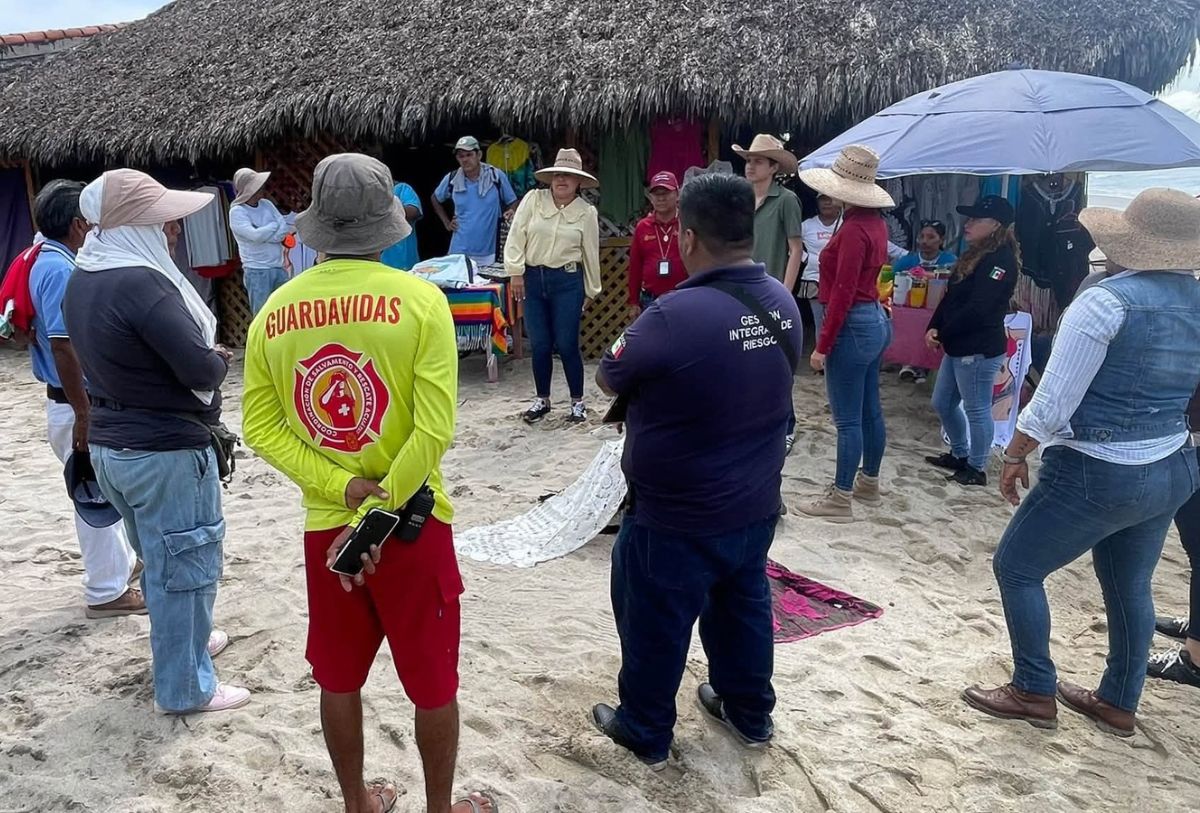 Playas de Bahía de Banderas ante "Simon"