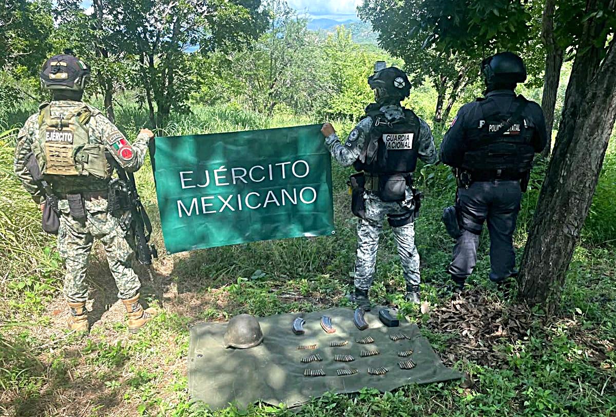 Ejército mexicano en operativo en Nayarit