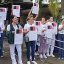 Protesta empleados del IMSS