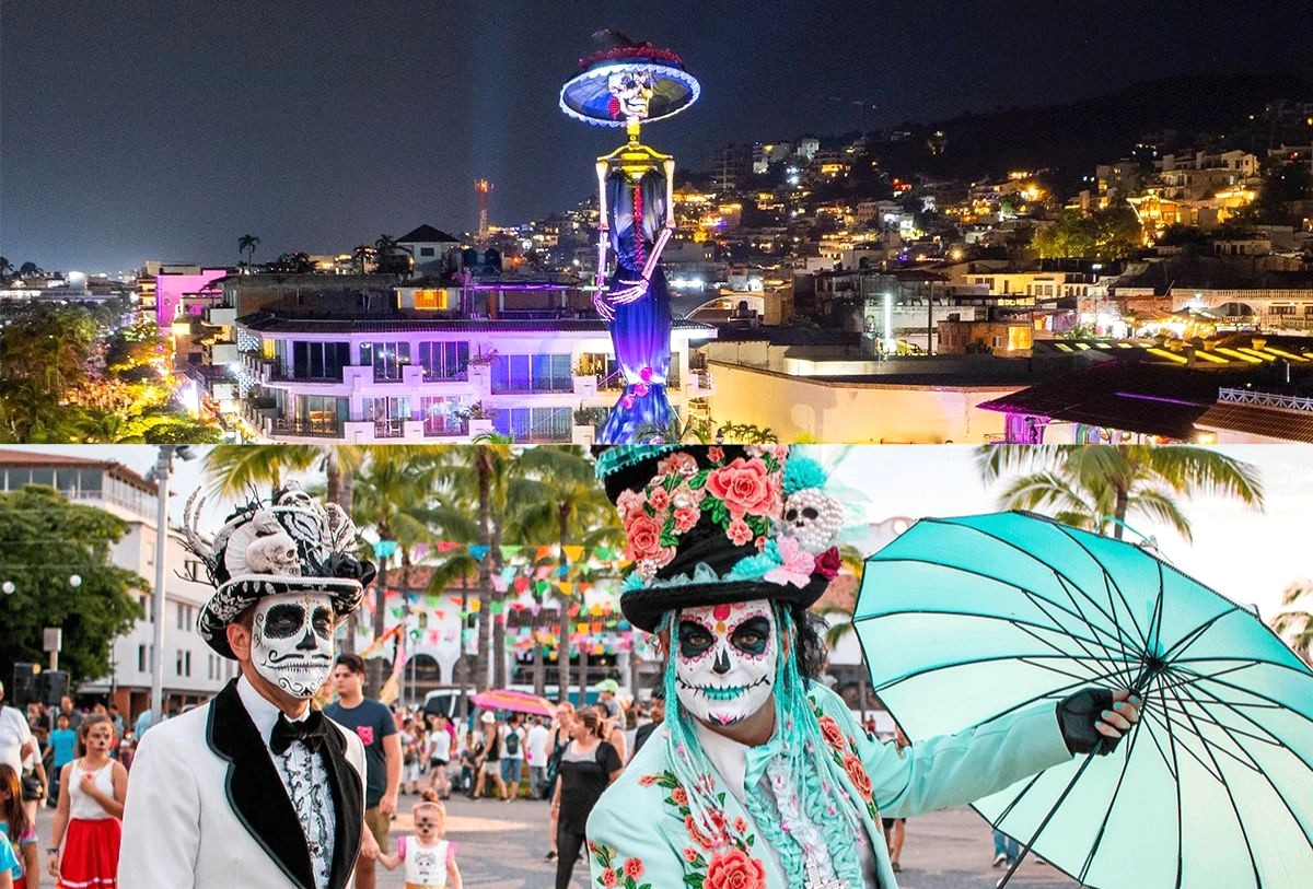 Puerto Vallarta celebra el Día de Muertos con la Catrina Monumental