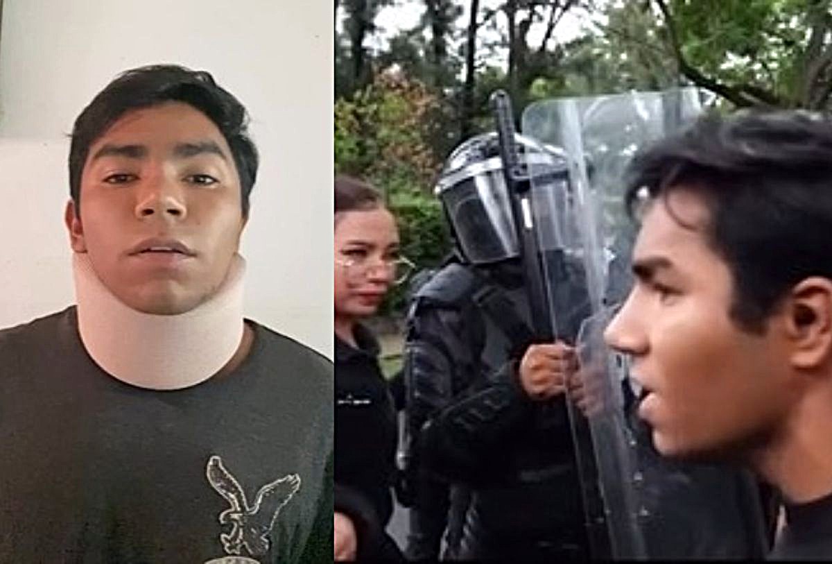 Iván Becerra, joven manifestante por el agua en Guadalajara