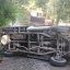 Volcadura de camioneta en subida
